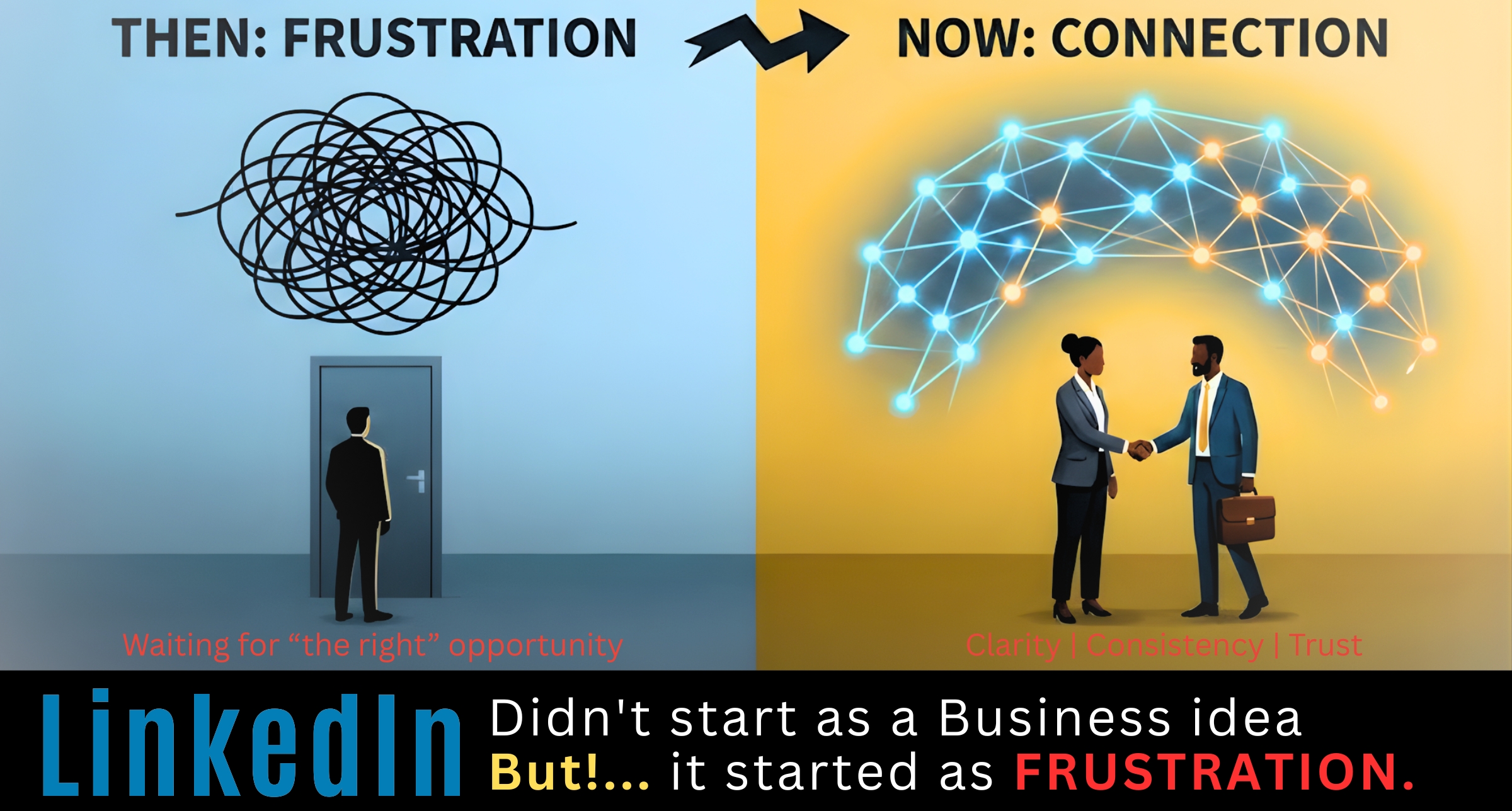 LinkedIn Didn’t Start as a Business Idea! But… It Started as Frustration.